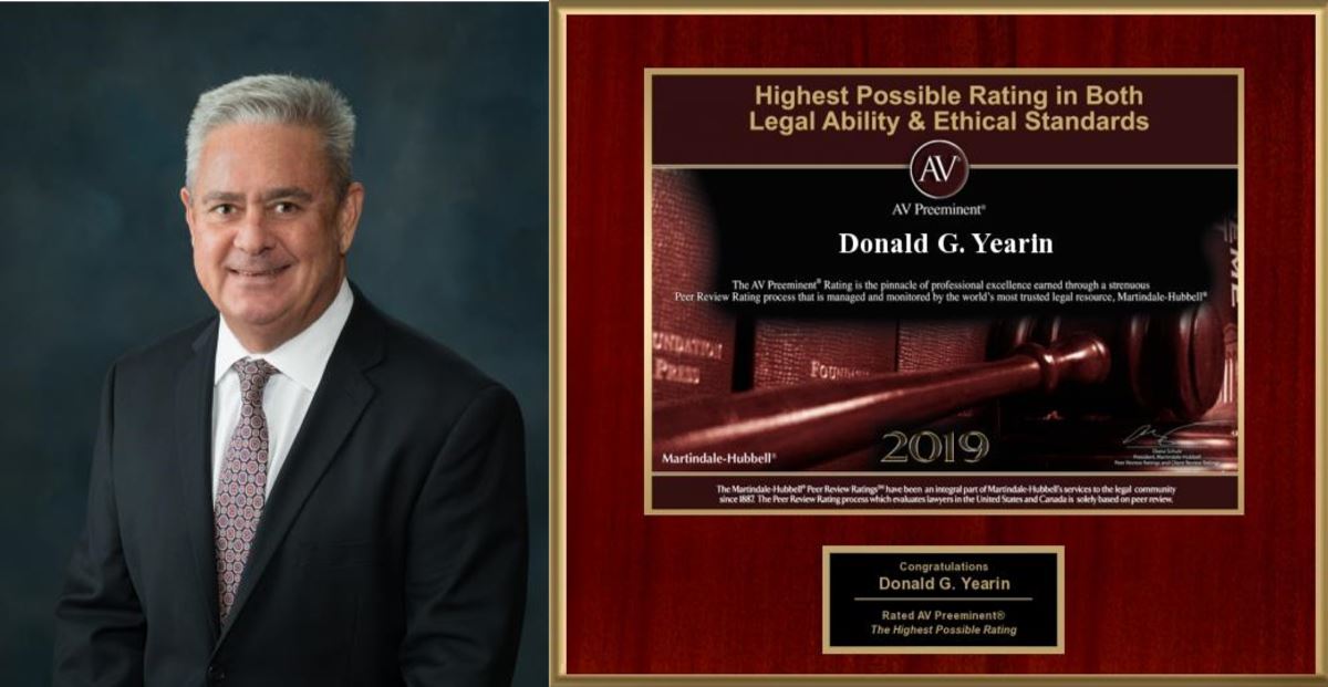 Yearin Law Firm Martin Hubbell Award