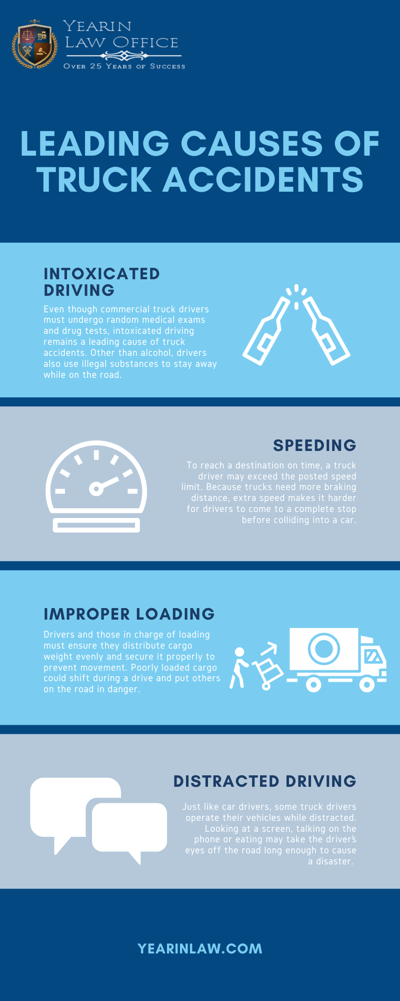 Leading Causes of Truck Accidents Infographic