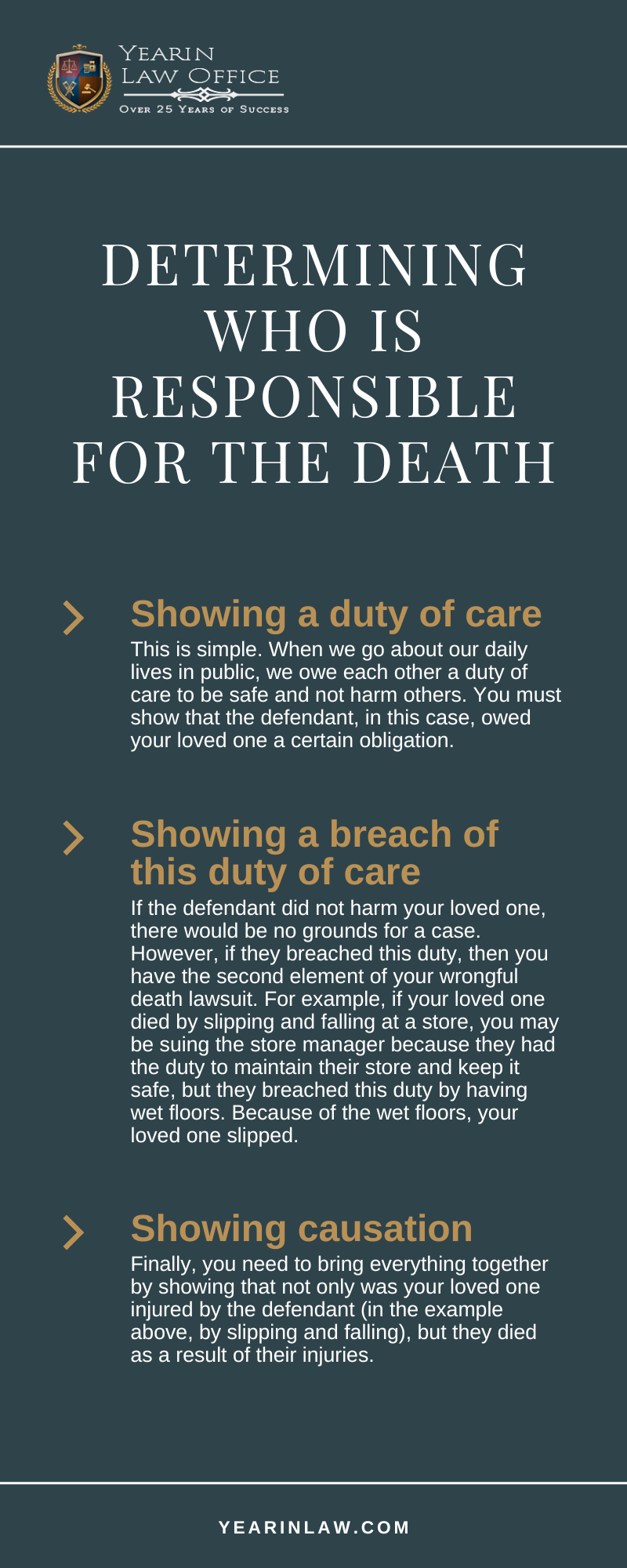Determining Who Is Responsible For The Death Infographic
