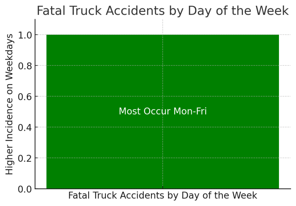 Fatal Truck Accidents by Day of the Week